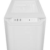 Vær stille! pure base 501 airflow midi tårnhus (hvid | 2x USB-A | 1x USB-C)