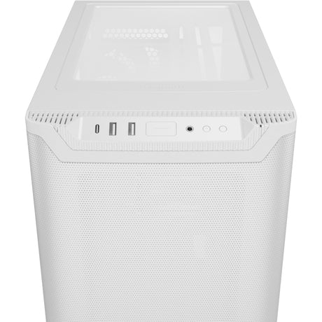 Vær stille! pure base 501 airflow midi tårnhus (hvid | 2x USB-A | 1x USB-C)