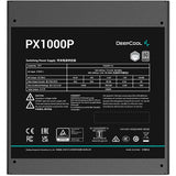 Deepcool px-p platinum modulær 1000 watt strømforsyning (5x pcie)