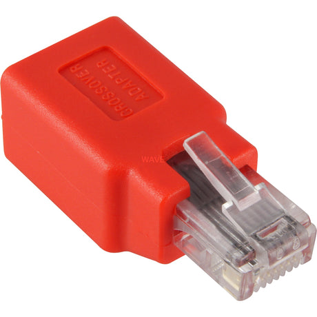 Goobay adapter rj45 cat.5 crossover (rød)