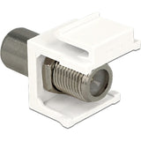 Delock keystone modul iec han > f hun adapter (hvid)