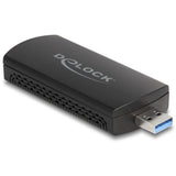 Delock Wi-Fi 6e Dual Band WLAN USB Adapter AX3000 WLAN Adapter (sort)