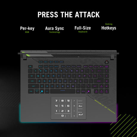 Asus ROG Strix G16 G614PW-RV006W 16 gaming bærbar (Grå | R9 8940HX | RTX 5080 | 16 GB | 1 TB SSD)