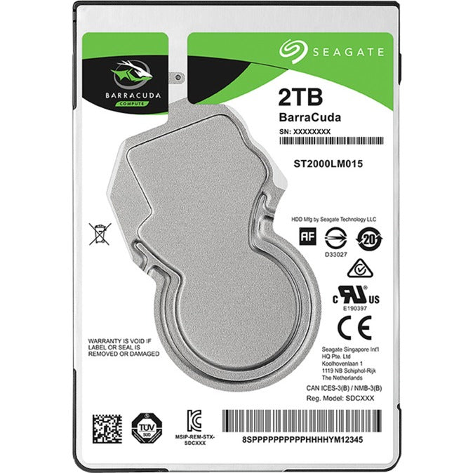 Seagate Barracuda 2 TB harddisk (ST2000LM015, SATA 600)