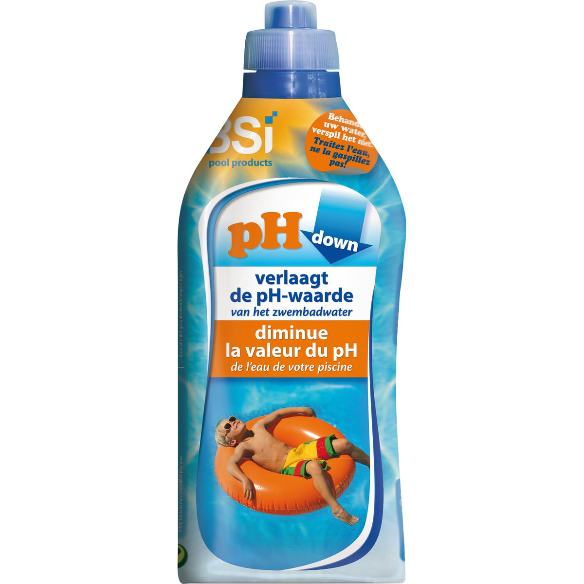 Bsi ph dunvæske, 1 liter vandplejemiddel