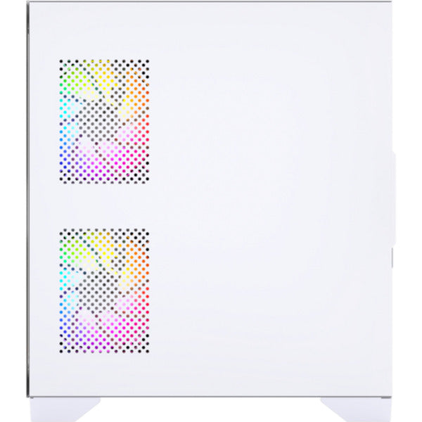 Xyz pc gear titanium view lite midi tårnhus (hvid | 2x USB-A | hærdet glas)