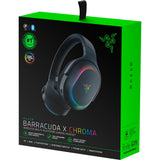 Razer barracuda x chroma over-ear gaming headset (sort, USB dongle, Bluetooth)