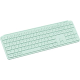 Keychron b6 pro-k7 tastatur (mint, us layout (qwerty), saksekontakter, 100%, abs, 2,4 ghz | bluetooth 5,2 | usb-c)