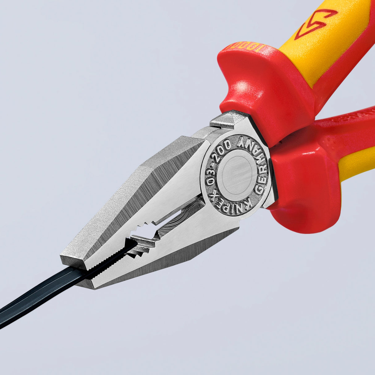 Knipex kombitang 03 06 200 vde kombitang (rød gul, 200mm)