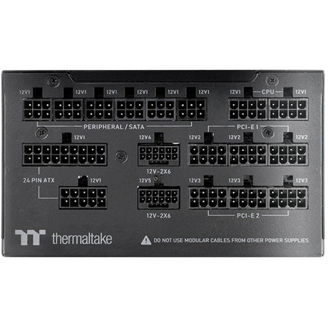 Thermaltake toughpower tf3 modulaire 1650 watt voeding (zwart, 2x 12v-2x6, 9x pcie)