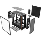 Thermaltake S370 WS MIDI Tower-hus (sort | 2x USB-A | 1x USB-C | hærdet glas)