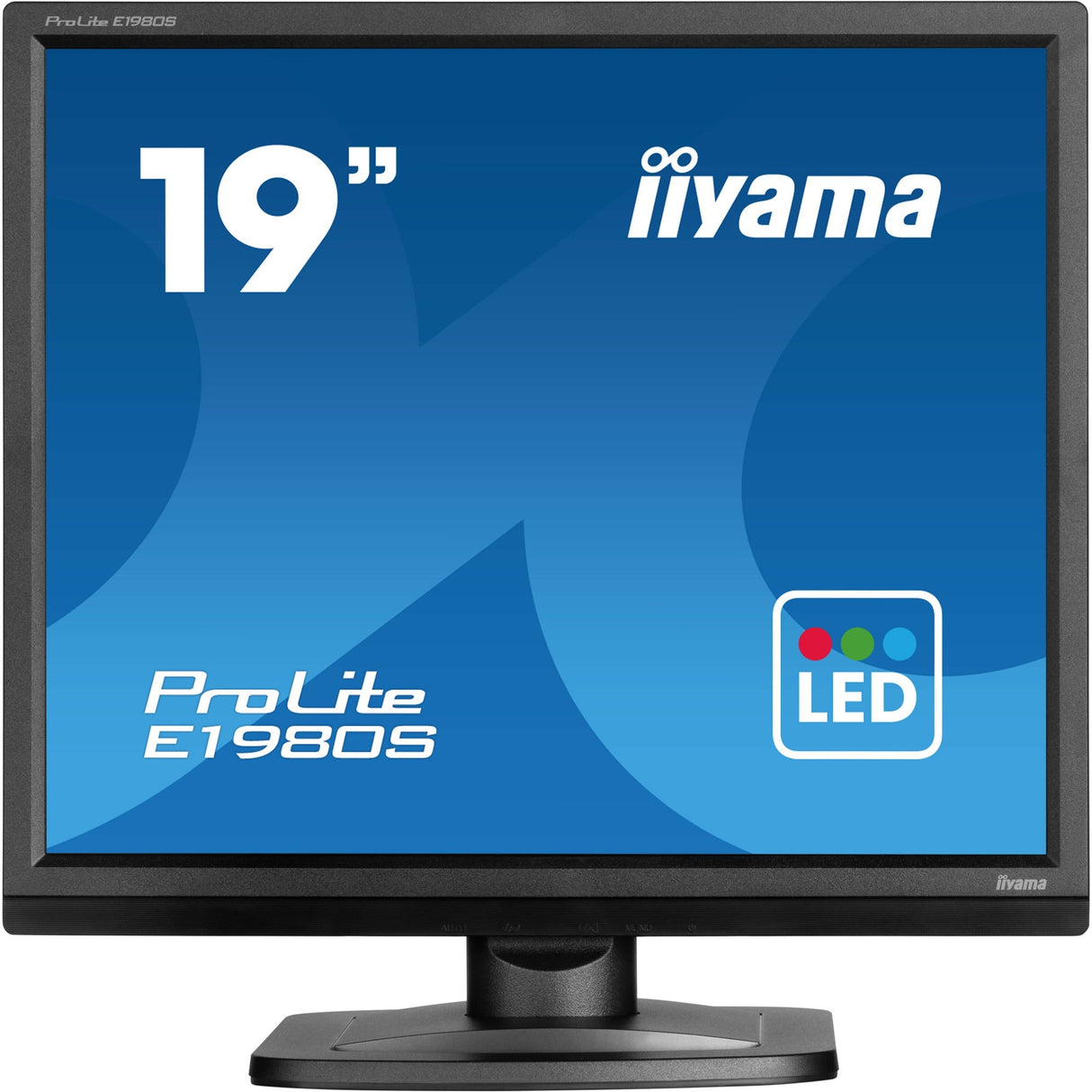 Iiyama prolite e1980s-b1 19 skærm (sort, hdmi, skærmport)