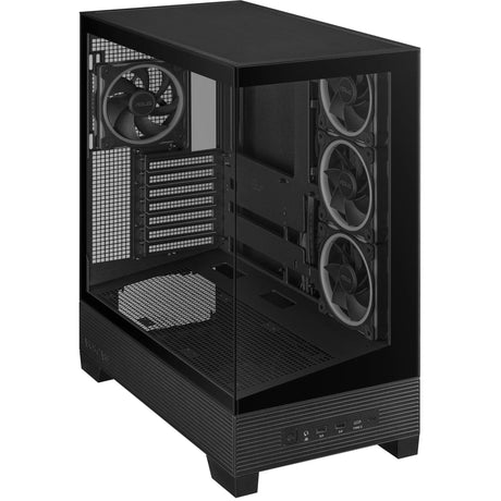 Asus a31 plus midi tårnhus (sort | 2x USB-A | 2x USB-C | hærdet glas)
