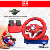 Hori mario kart racing wheel pro mini simulatorset (rood meerkleurig, nintendo switch 2, nintendo switch, nintendo switch oled, pc)