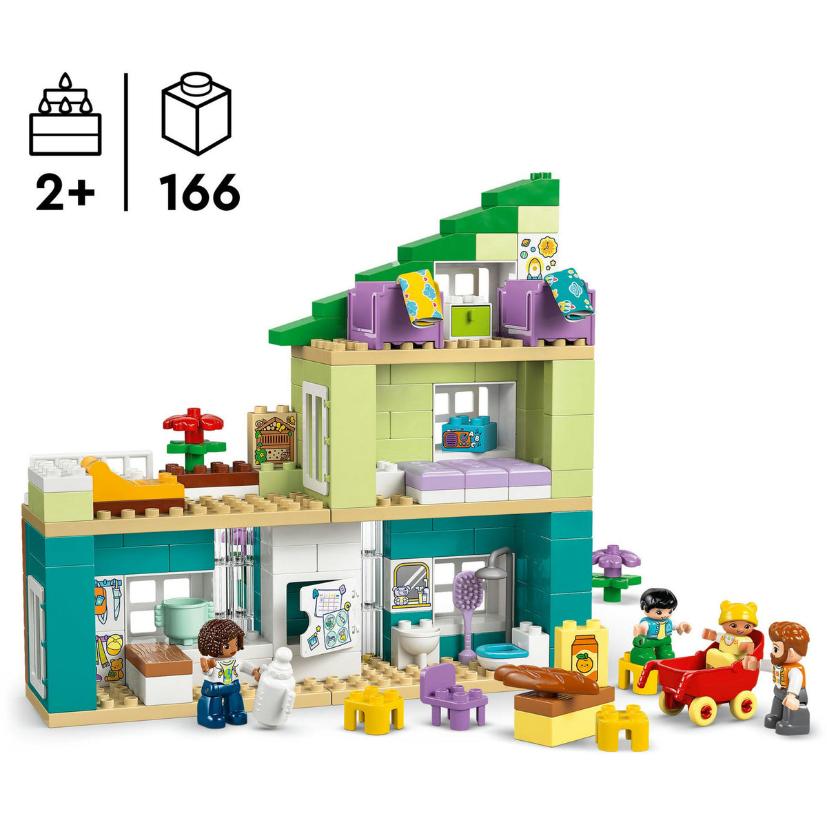 Lego Duplo Town 10470 - hus - 3-i-1 - inklusive figurer