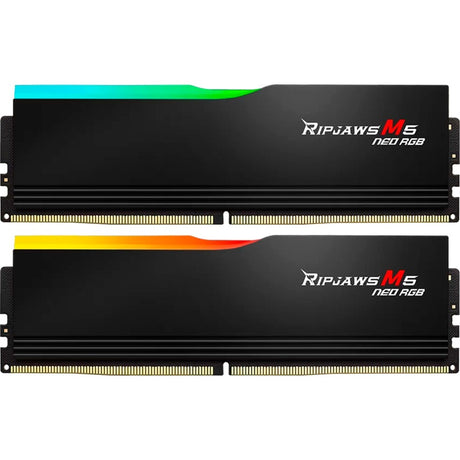G.skill 32 GB DDR5-6000 RAM-sæt (sort, F5-6000J2836G16GX2-RM5Nr, Ripjaws M5 Neo RGB, AMD Expo)