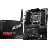 MSI Pro B650-S WiFi Socket AM5 bundkort (sort, RAID, 2,5 GBE-LAN, WiFi 6e, BT, lyd, ATX)