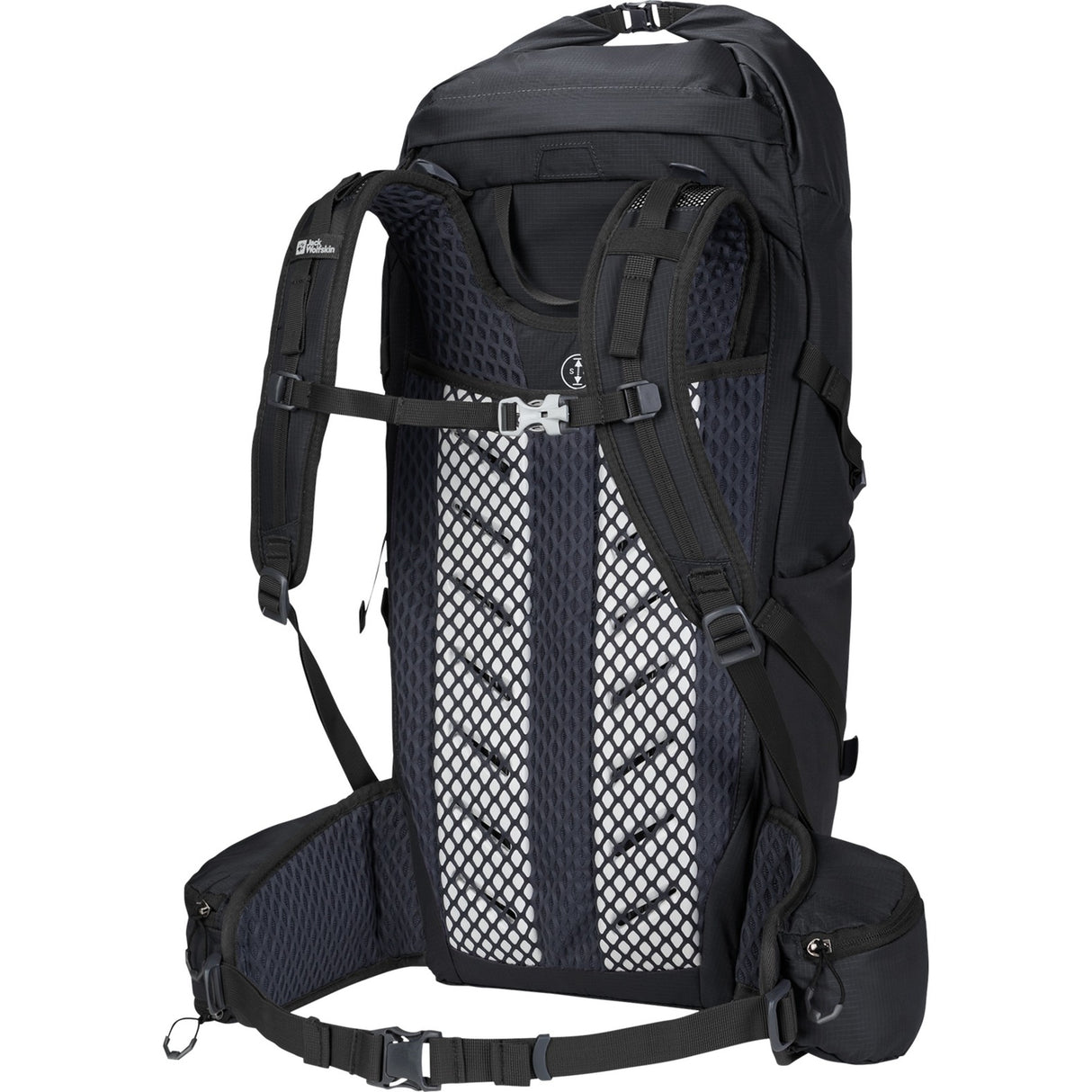 Jack wolfskin cyrox form 30 s-l rygsæk (sort, 30 liter)