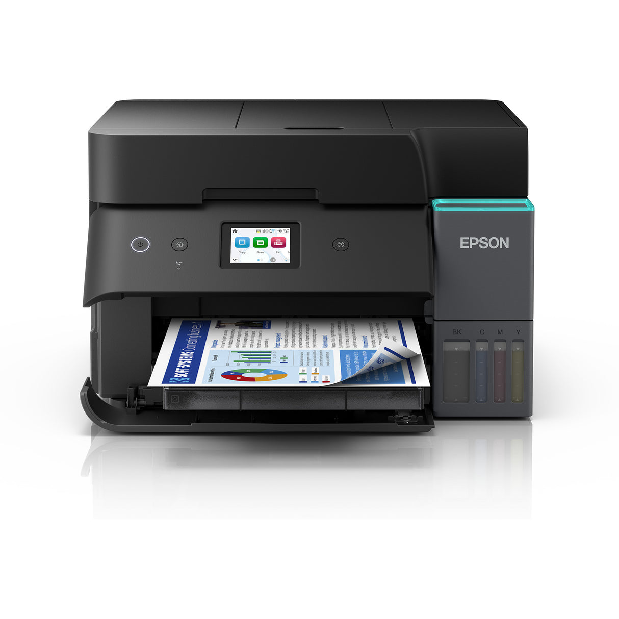 Epson ecotank et-4950 alt-i-en inkjetprinter (sort, fax, scanning, kopi, WiFi, inklusive op til 3 års blæk)