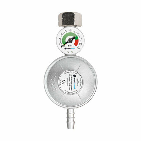Cellfast gasregulator med trykmåler LPG propanbutan