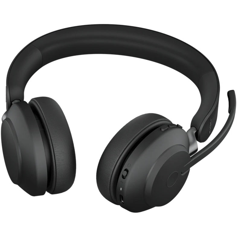 Jabra evolve2 65, ms stereo on-ear headset (sort, microsoft teams, bluetooth)