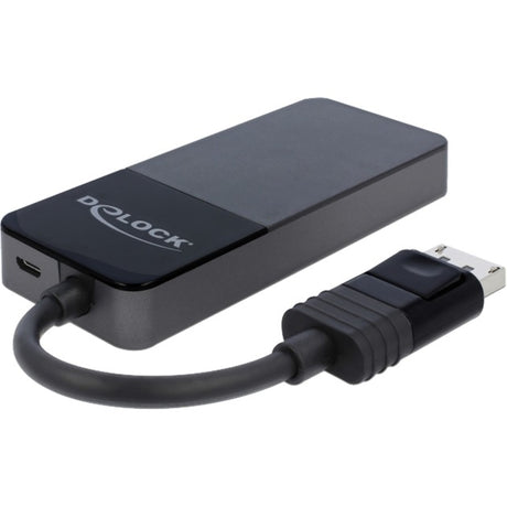 Delock displayport 1,4 tommer > 3x displayport ud displayport splitter (sort, 0,12 meter)