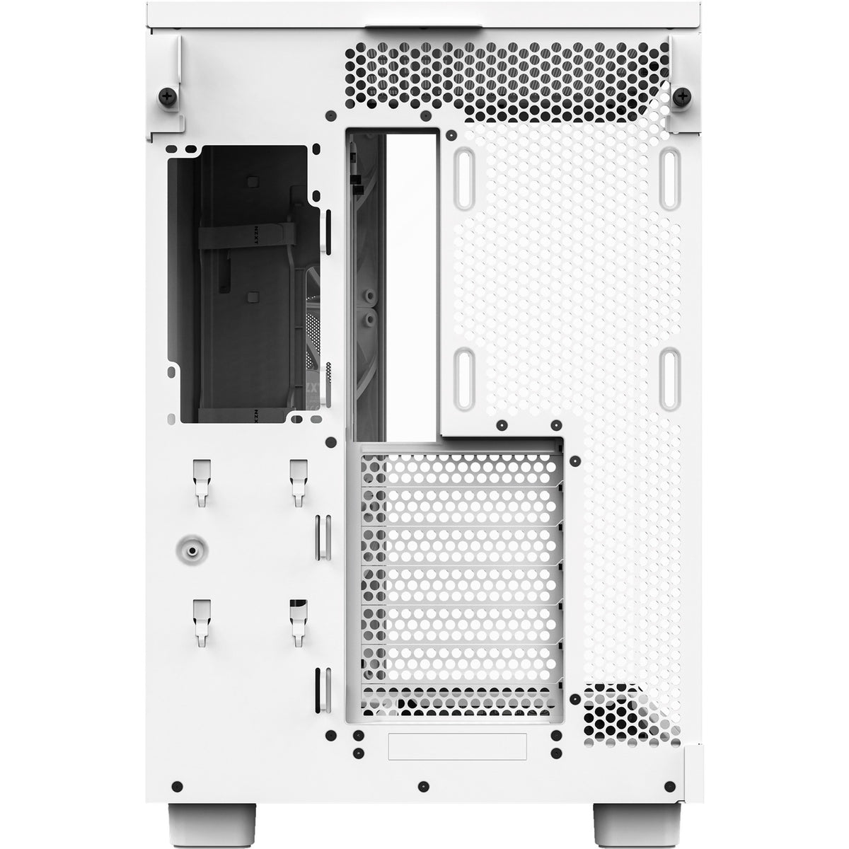 Nzxt h6 flow midi tårnhus (hvid | 2x USB-A | 1x USB-C | hærdet glas)