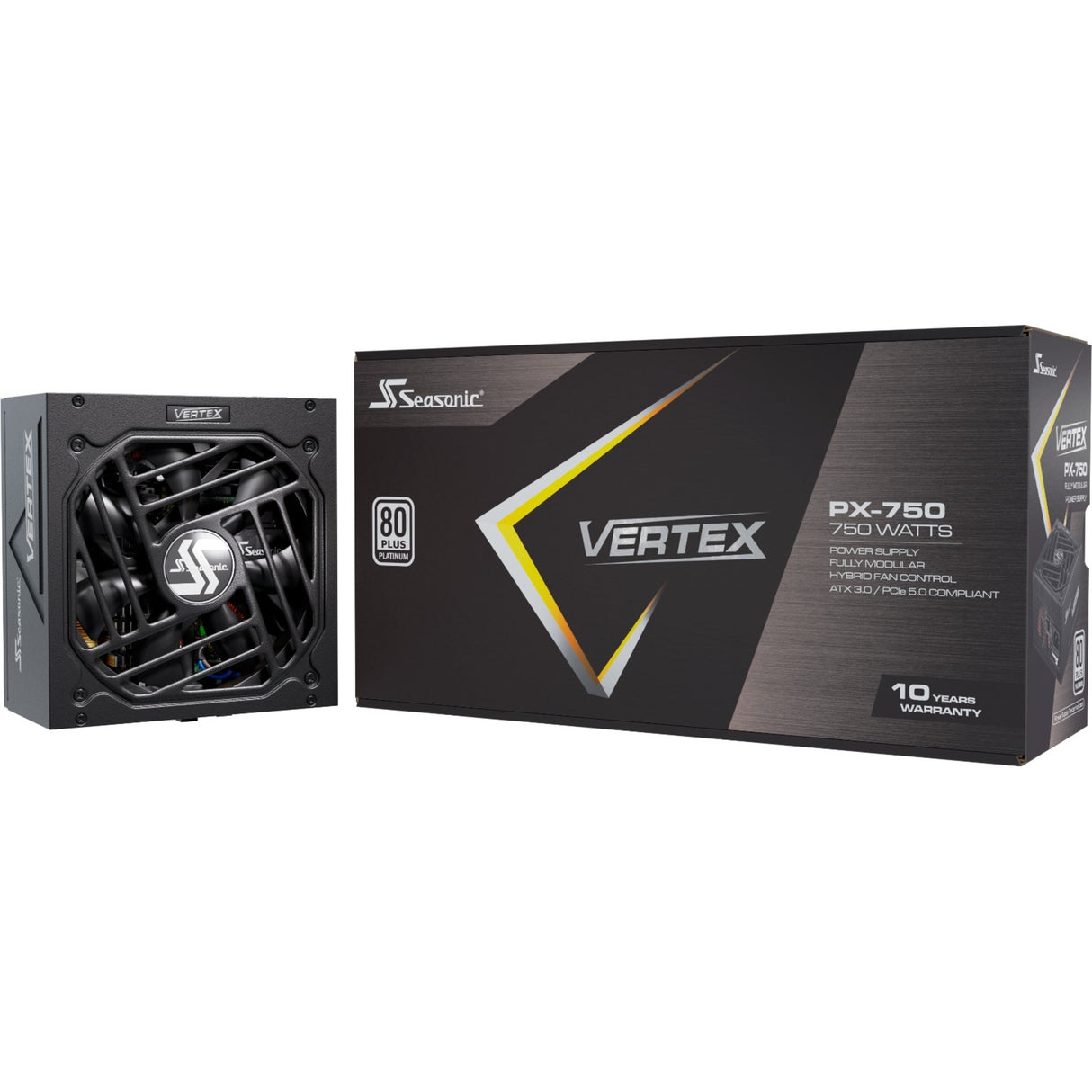 Seasonic vertex px-750, modulær 750 watt strømforsyning (sort, 2x pcie)