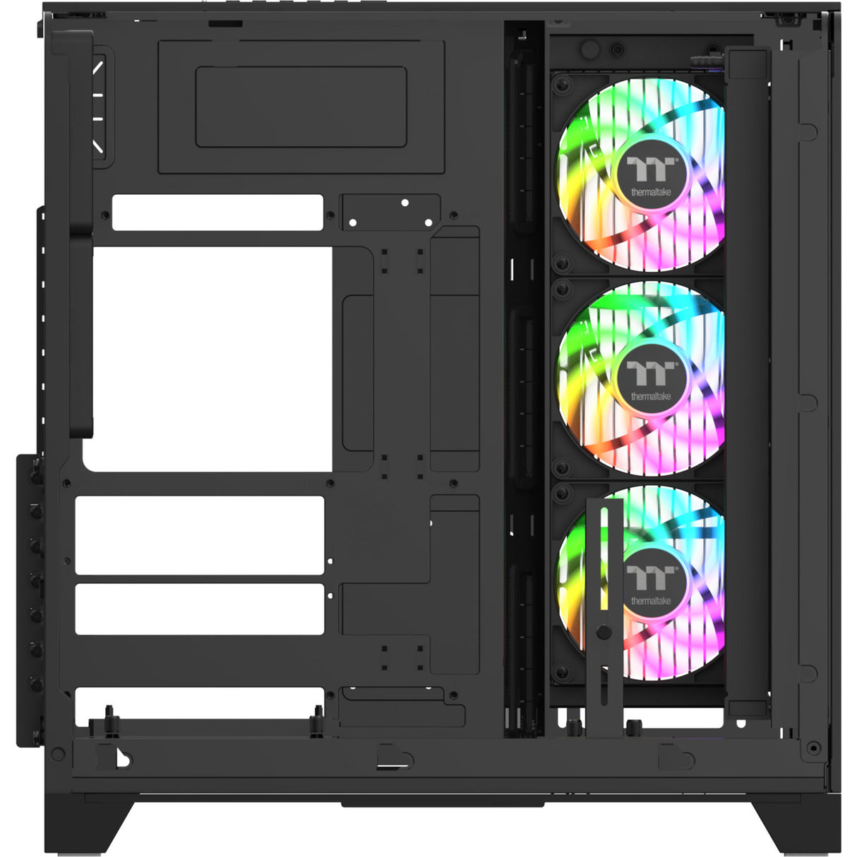 Thermaltake view 390 air midi tårnhus (sort | 2x USB-A | 1x USB-C | hærdet glas)