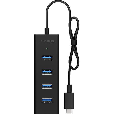 Icy box ib-hub1409-c3 USB-hub (sort, 4x USB-A 3.2 (5 Gbit s), 1x USB-C 3.2 (5 Gbit s))