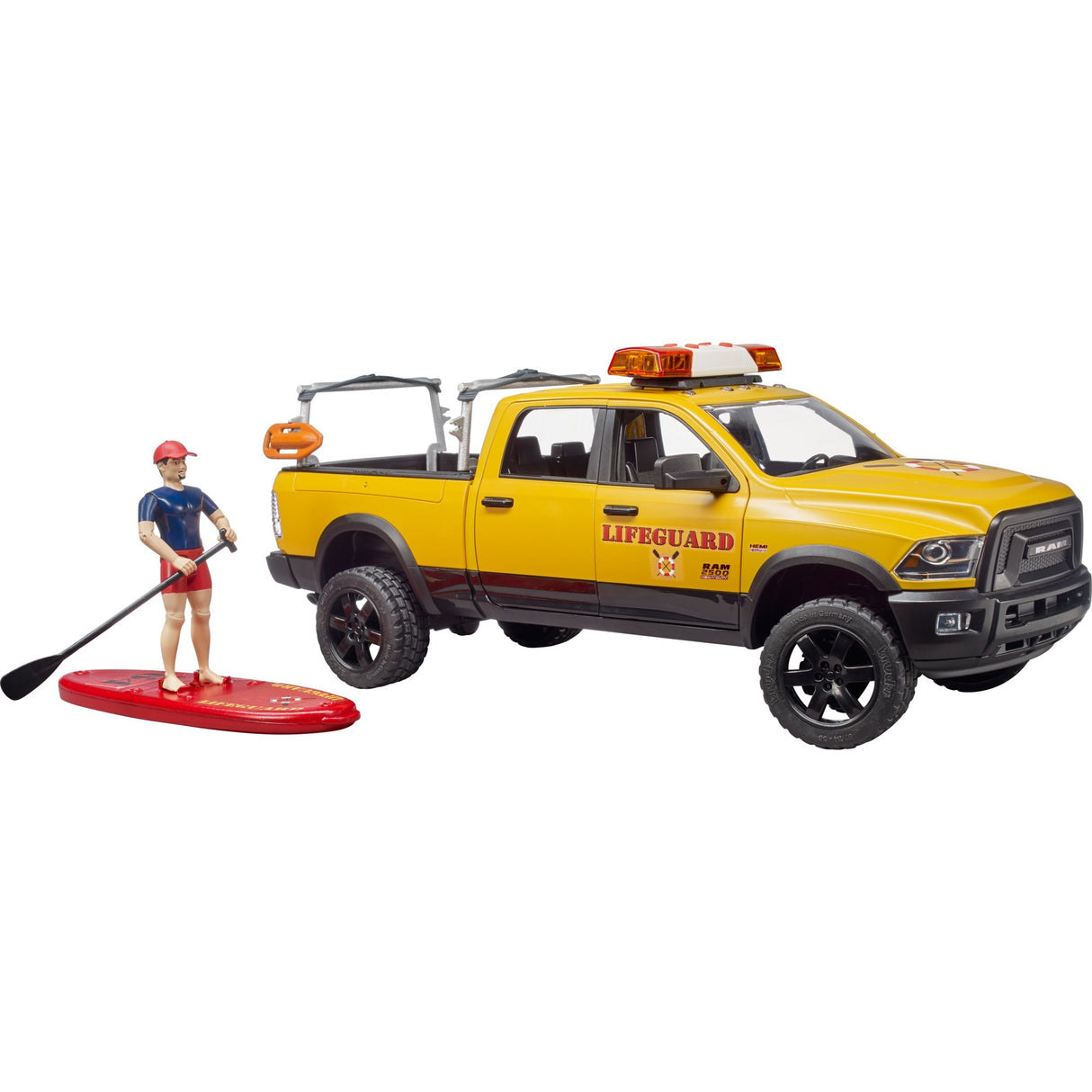 Bruder Dodge Ram 2500 redningsbrigadebil med livreddermodelkøretøj (02506)