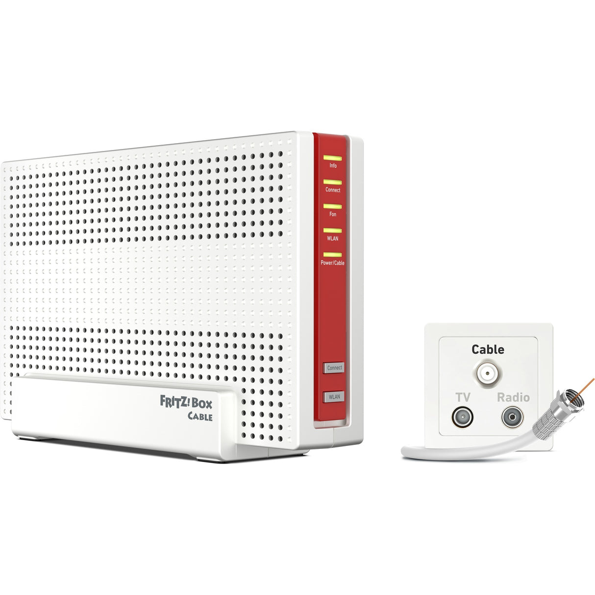 Fritz! box 6690 kabel international router (hvid rød)