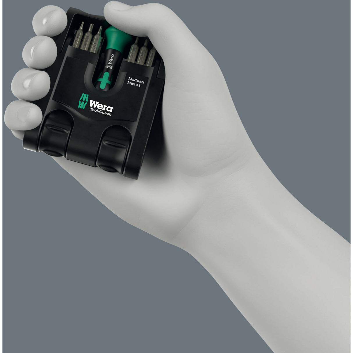 Wera tool-check modulært sæt imperial 1, 50-delt bit sæt (sort grøn)