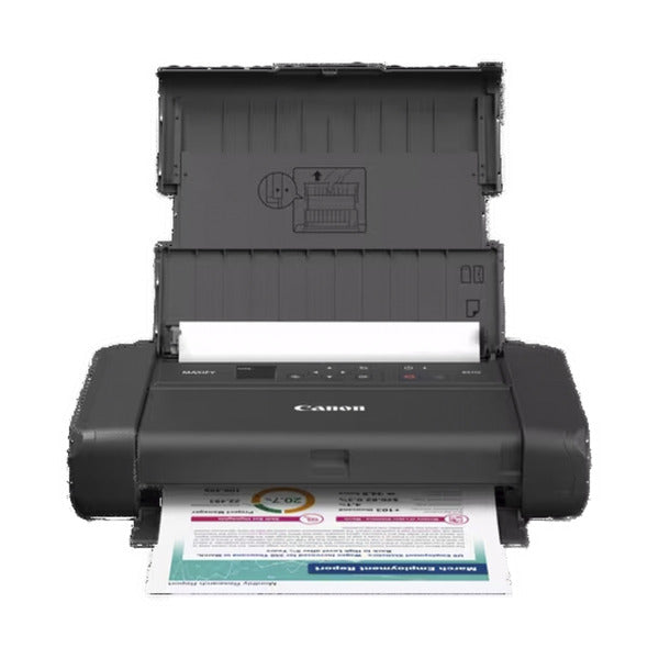 Canon Maxify BX110 inkjetprinter (sort, USB-C, WLAN, batteri inkluderet)