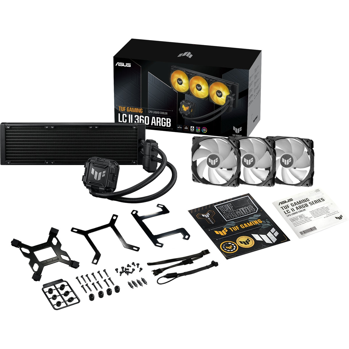 Asus Tuf Gaming LC II 360 ARGB vandkøling (sort, 4-pin PWM blæserstik)