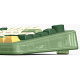 Iqunix zx75 camping trådløst mekanisk tastatur (grøn, us-layout (qwerty), cherry mx brown, 75%, rgb-lysdioder, hot-swappable, double-shot pbt, 2,4ghz | bluetooth 5.1 | usb-c)