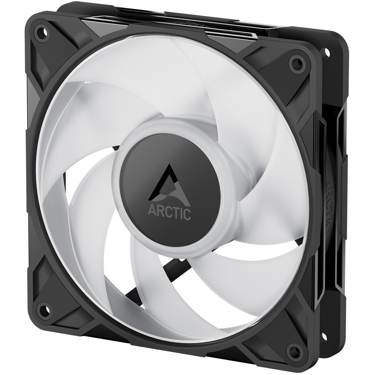 Arctic p12 pro a-rgb kabinet blæser (sort, 120 x 120 x 25 mm, pwm)