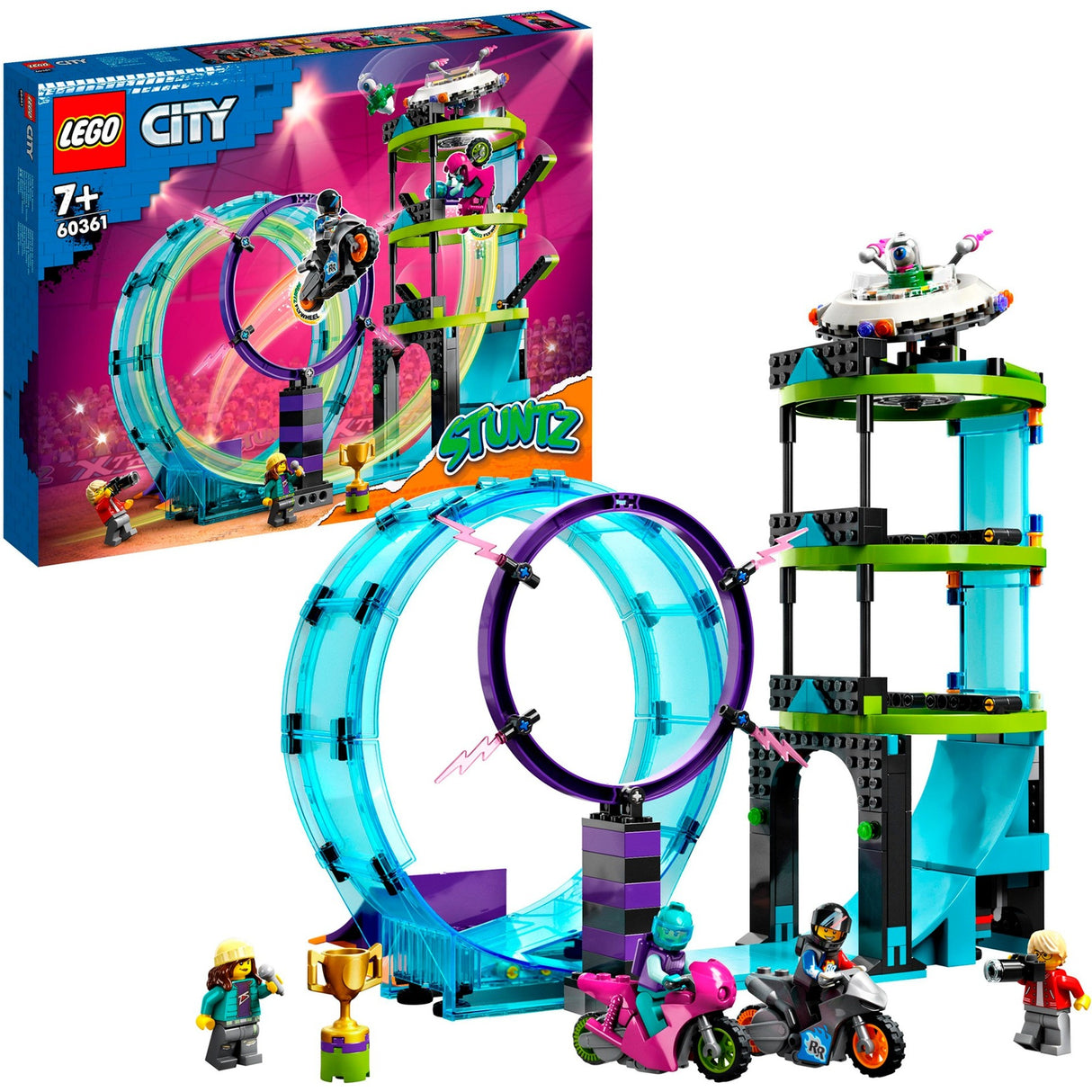 Lego City - Ultimate Stunt Drivers Challenge Construction Toy (60361)