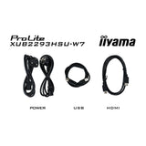 Iiyama prolite xub2293hsu-w7 21.5 skærm (hvid (mat), HDMI, skærmport, 2x USB-A)