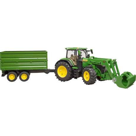 Bruder traktor John Deere 7R 350 med trailer