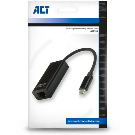 Act tilslutning USB-C gigabit netværksadapter (sort)