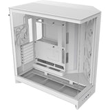 Nzxt h9 flow rgb midi tårnhus (hvid (mat) | 2x usb-a | 1x usb-c | rgb | hærdet glas)