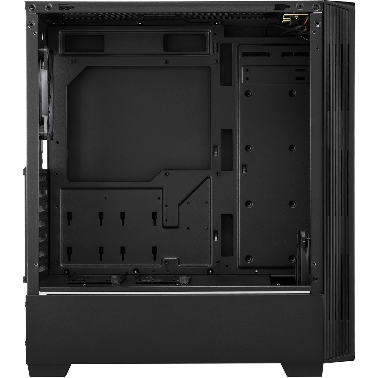 Sharkoon rgb lit 100 midi tårnhus (sort | 3x usb-a | rgb | vindue)