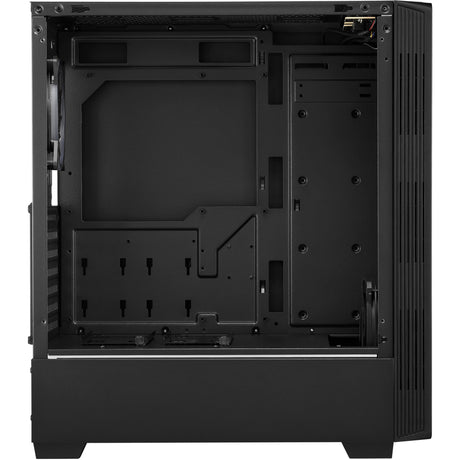 Sharkoon rgb lit 100 midi tårnhus (sort | 3x usb-a | rgb | vindue)