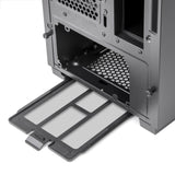 Silverstone CS382 mini tårnhus (sort | 2x USB-A | 1x USB-C)