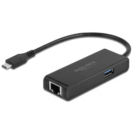 Delock USB-C adapter til 2,5 Gigabit LAN med USB-A hun (sort)
