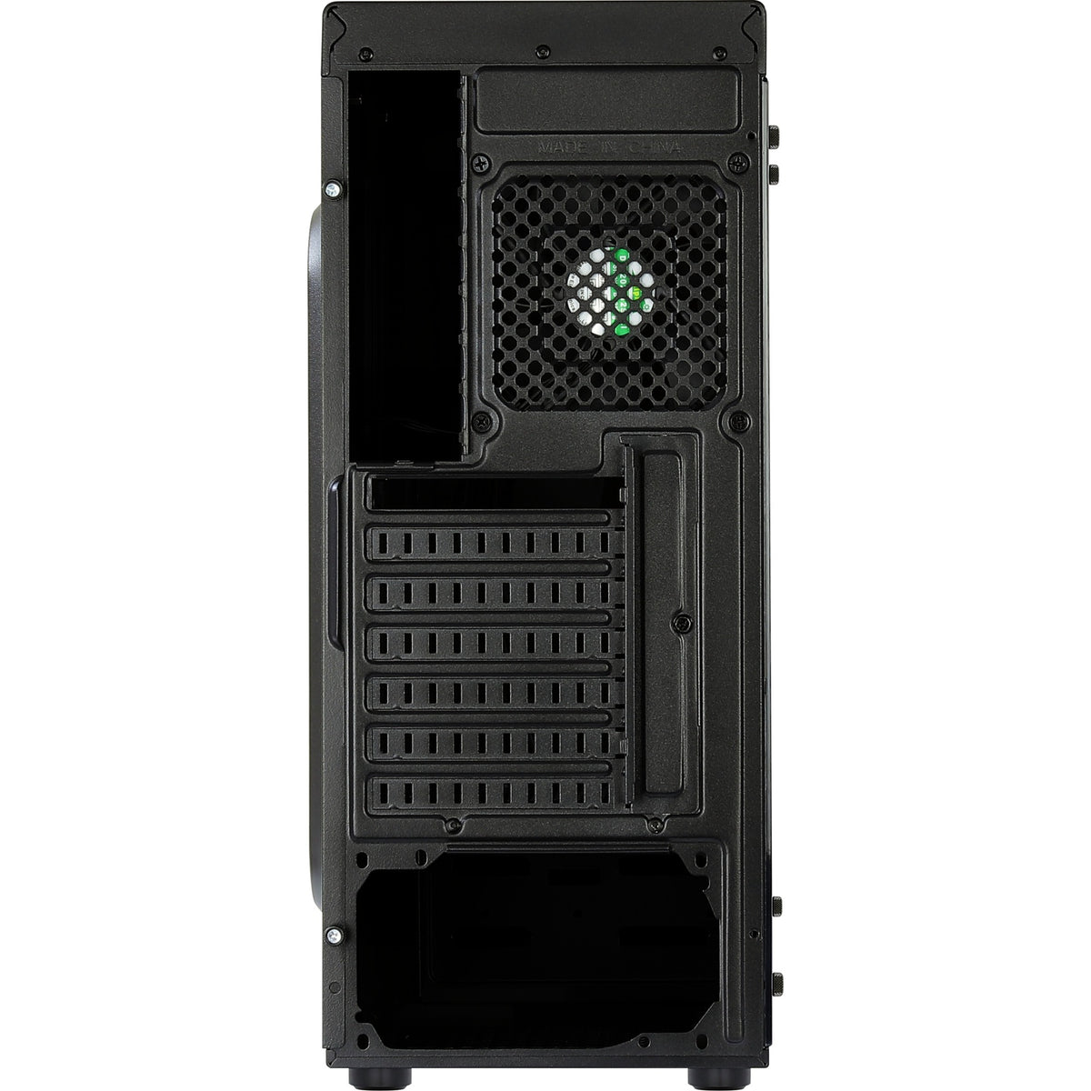 Aerocool shard midi tårnhus (sort | 3x USB-A | RGB | vindue)