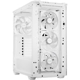 Vær stille! ren base 501 lx midi tårnhus (hvid | 2x USB-A | 1x USB-C | RGB | hærdet glas)