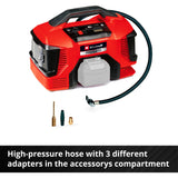 Einhell batterikompressor pressito 18 21 li solo - power