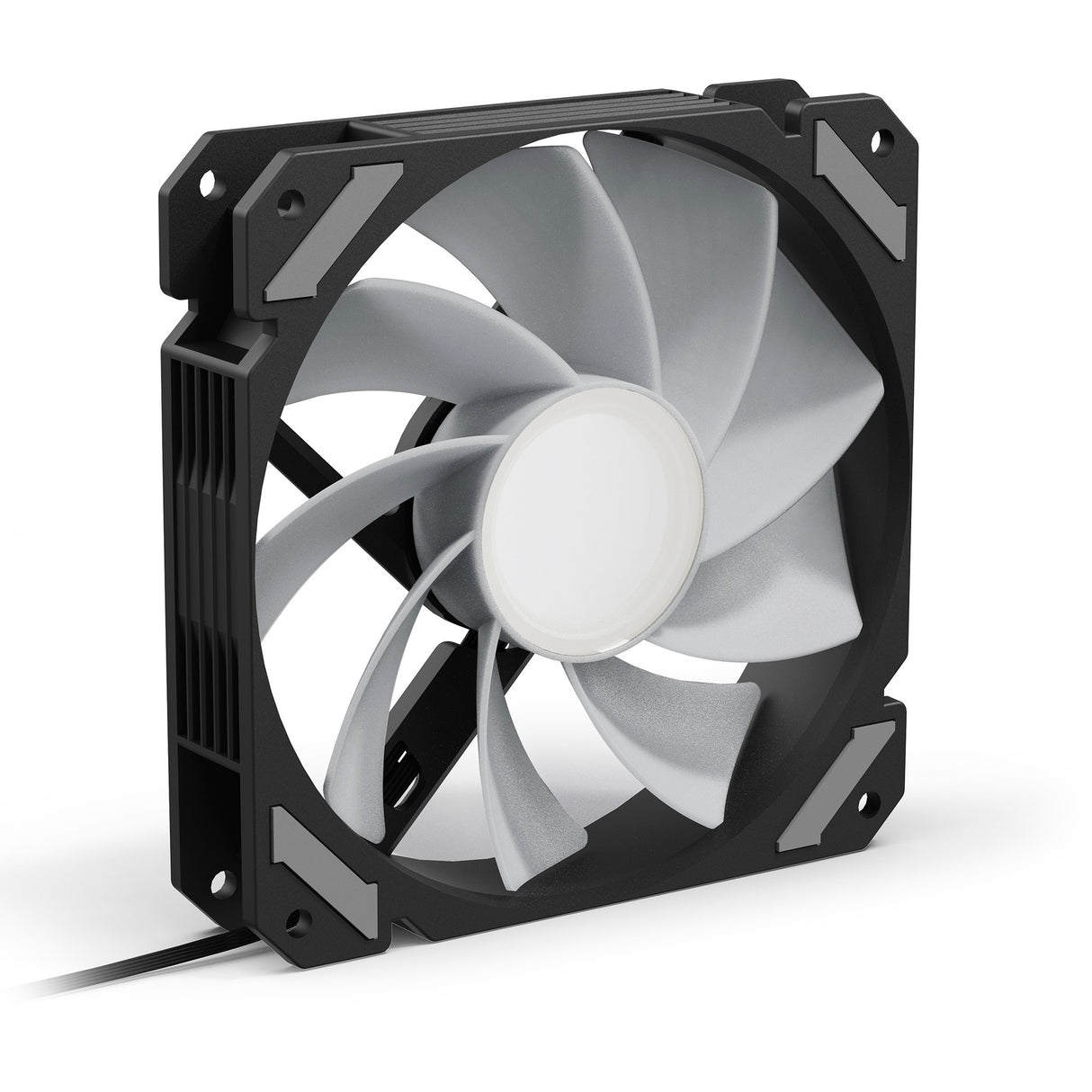Sharkoon shark spejl rgb pwm reverse case ventilator (sort, 120 x 120 x 25 mm)